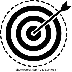 Zielsymbol-Sammlung Vektor-Illustration.