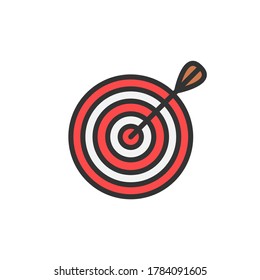 Target icon. Color vector icon.