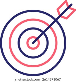Target Icon Color Vector Illustration