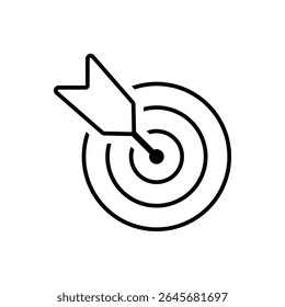 Target icon. Colored vector illustration.