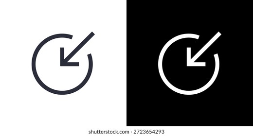 Concepto de icono de destino con fondo blanco negro plano. Ilustración vectorial.