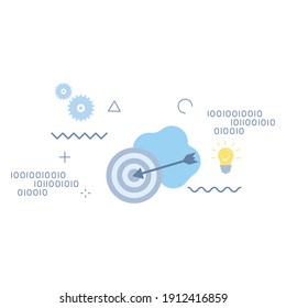 target icon concepts. Modern target vector illustration concept.Simple vector icon. Design for web UI, mobile app, banner, poster.