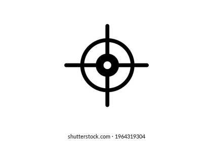 Target icon. Crosshair aim symbol. 