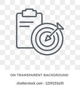 Target icon. Target design concept from  collection. Simple element vector illustration on transparent background.