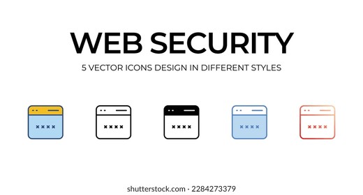 Diseño de iconos de destino en cinco estilos con barra modificable. Línea, Sólido, Línea plana, Color de tono Duo y Línea de degradado de color. Adecuado para diseño de páginas Web, aplicaciones móviles, UI, UX y GUI.