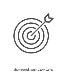Target icon design isolated on white background. Vector illustration