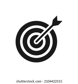 Target icon design isolated on white background. Vector illustration
