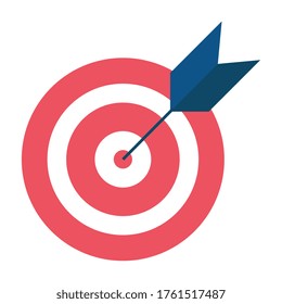 Target icon design, Solution success strategy idea problem innovation creativity inspiration and intelligence theme Vector illustration