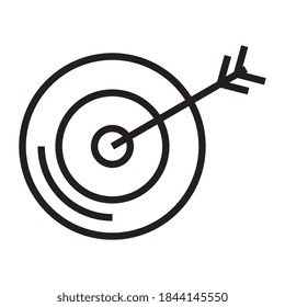 Target icon design, Solution success strategy idea problem innovation creativity inspiration and intelligence theme Vector illustration