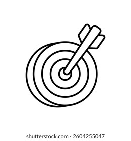 Target icon design stock illustration