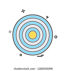 Target icon design vector 