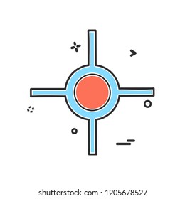 Target icon design vector