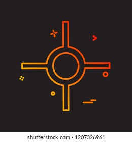 Target icon design vector