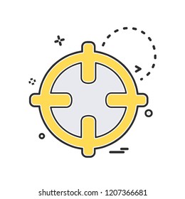 Target icon design vector 