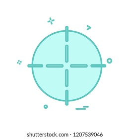 Target icon design vector