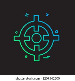 Target icon design vector