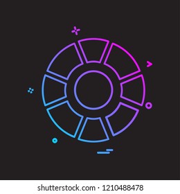 Target icon design vector