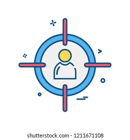 Target icon design vector