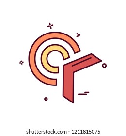 Target icon design vector