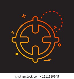 Target icon design vector 