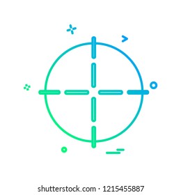 Target icon design vector