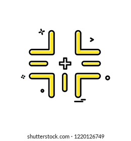 Target icon design vector