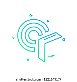 Target icon design vector