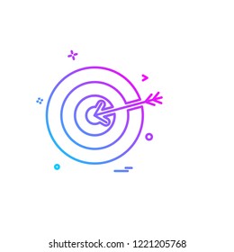 Target icon design vector 