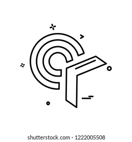 Target icon design vector