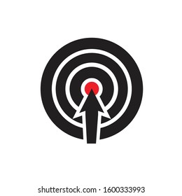 TARGET ICON DESIGN , VECTOR , EPS10