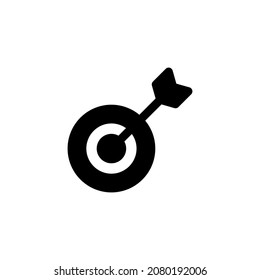 Target icon design vector illustration with symbol accuracy, aim, goal, dartboard for advertising business