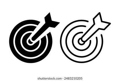 Target Icon design vector illustration. Marketing Icon