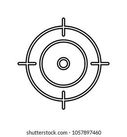 Target icon design vector isolated