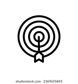 target Icon design. Vector symbols in trendy and modern line style on white background suitable for the needs of websites, programmers, developers and designers. Icon vector design