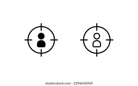 Target icon design with white background stock illustration