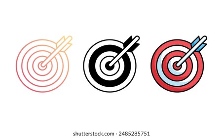 Diseño de icono de destino con fondo blanco ilustración de stock