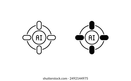Target icon design with white background stock illustration