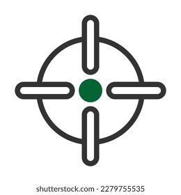 target icon duotone style grey green colour military illustration vector army element and symbol perfect. Icon sign from modern collection for web.