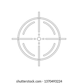 Target icon. Element of Army for mobile concept and web apps icon. Outline, thin line icon for website design and development, app development