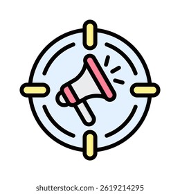 Elemento de icono de destino para el diseño