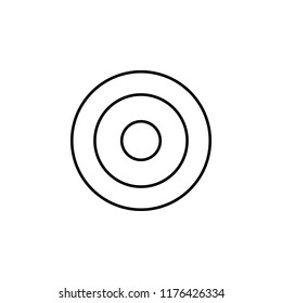 target icon. Element of finance for mobile concept and web apps icon. Thin line icon for website design and development, app development. Premium icon