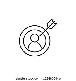 Target icon. Element of head hunting icon