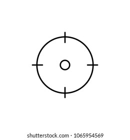 target icon. Element of simple icon for websites, web design, mobile app, info graphics. Thin line icon for website design and development, app development  on white background