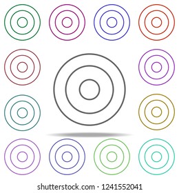 target icon. Elements of finance in multi color style icons. Simple icon for websites, web design, mobile app, info graphics