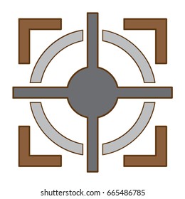 target icon flat color