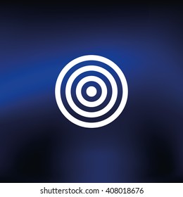 Target icon. Flat illustration.
