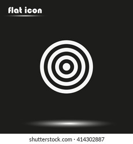 Target icon. Flat illustration.