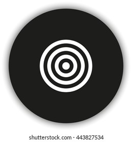 Target icon. Flat illustration.