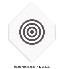 Target icon. Flat illustration.