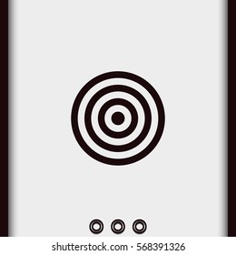 Target icon. Flat illustration.